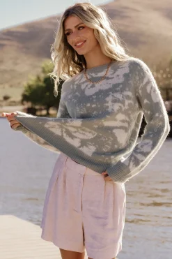 Baltic Born Fairbanks Sweater | Blue Sage Print