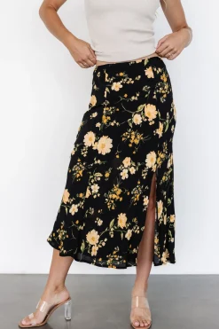 Baltic Born Fairchild Skirt | Black Floral