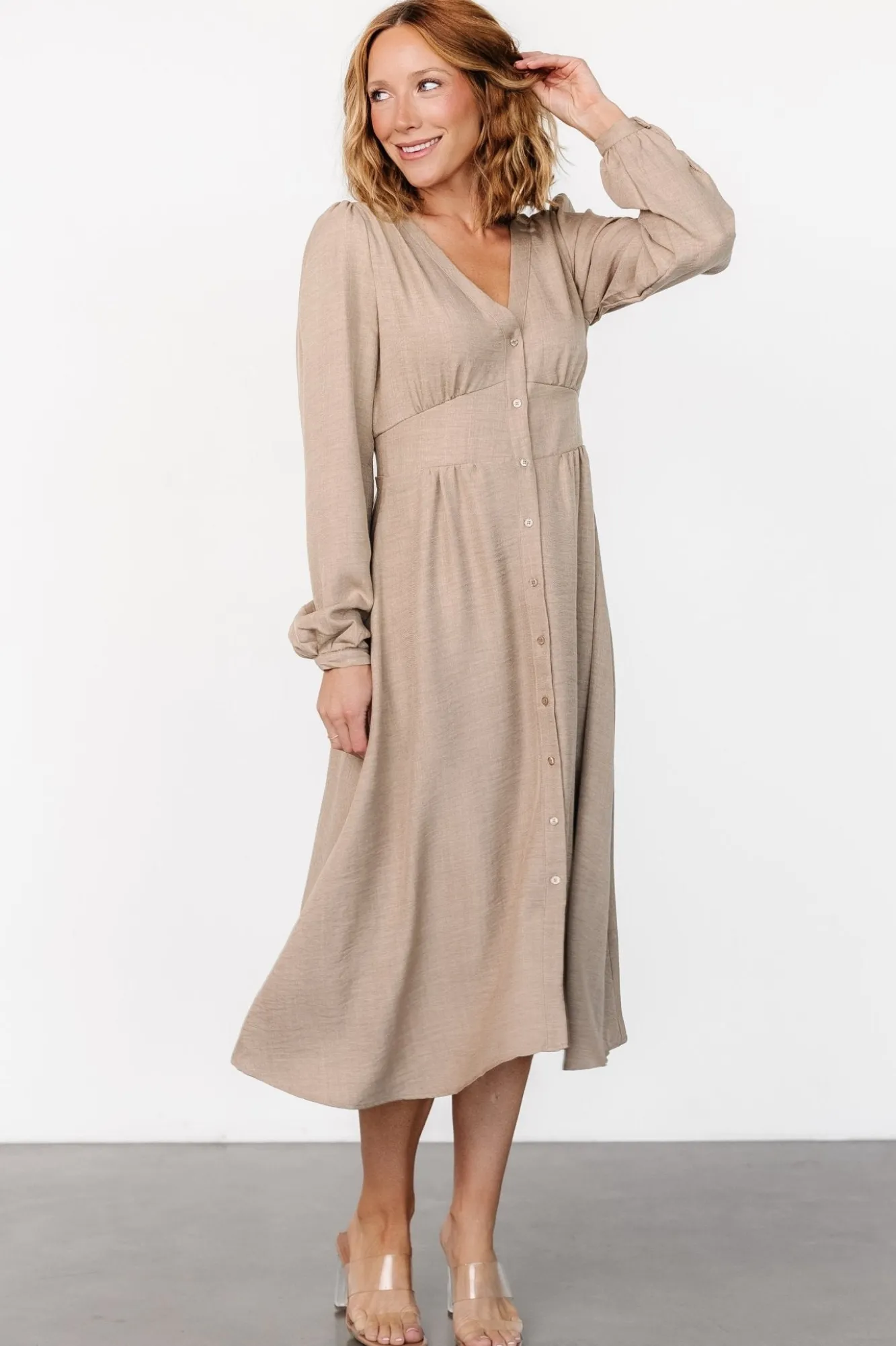 Baltic Born Faith Button Midi Dress |