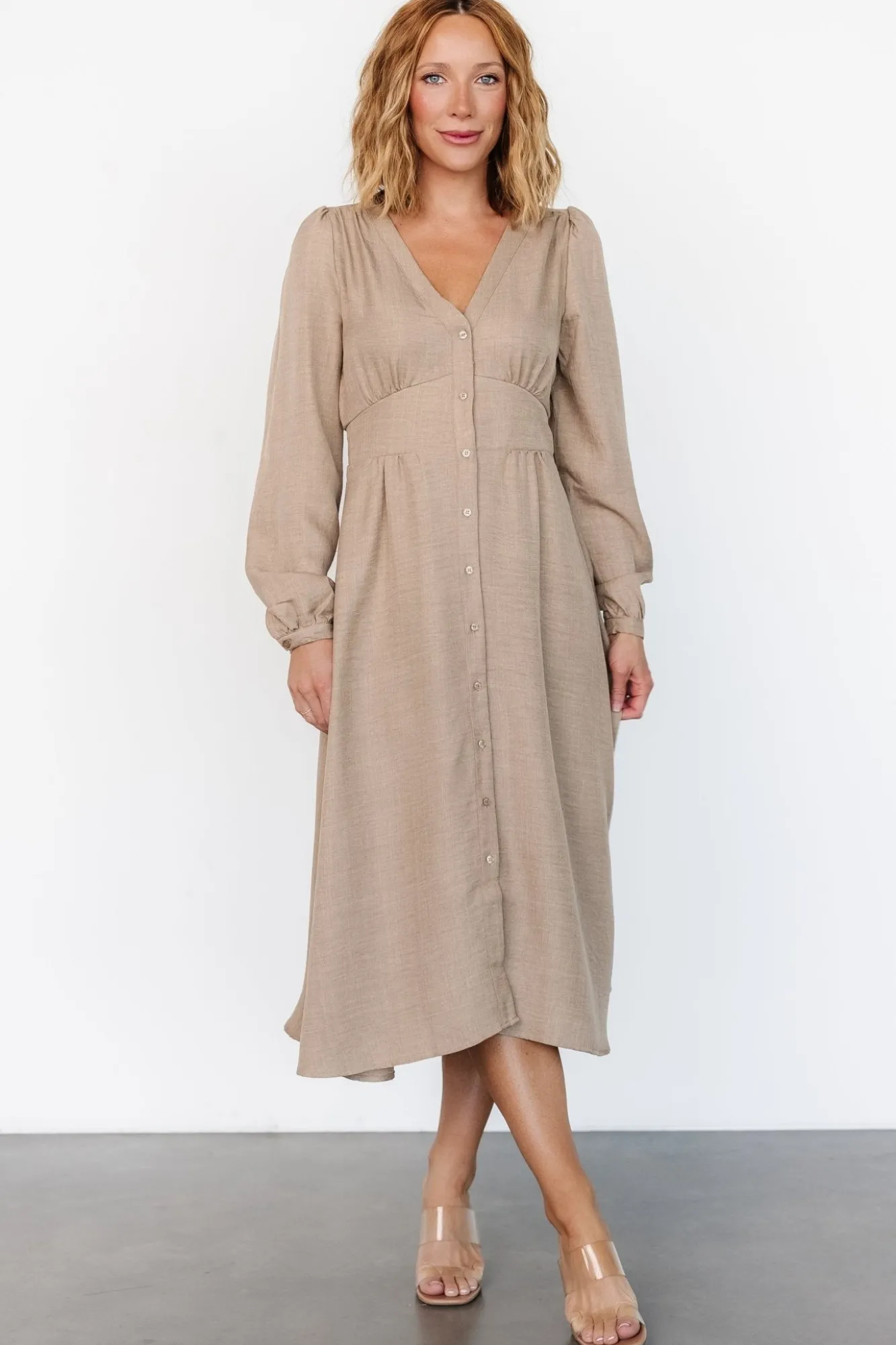 Baltic Born Faith Button Midi Dress |