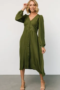 Baltic Born Faith Button Midi Dress |