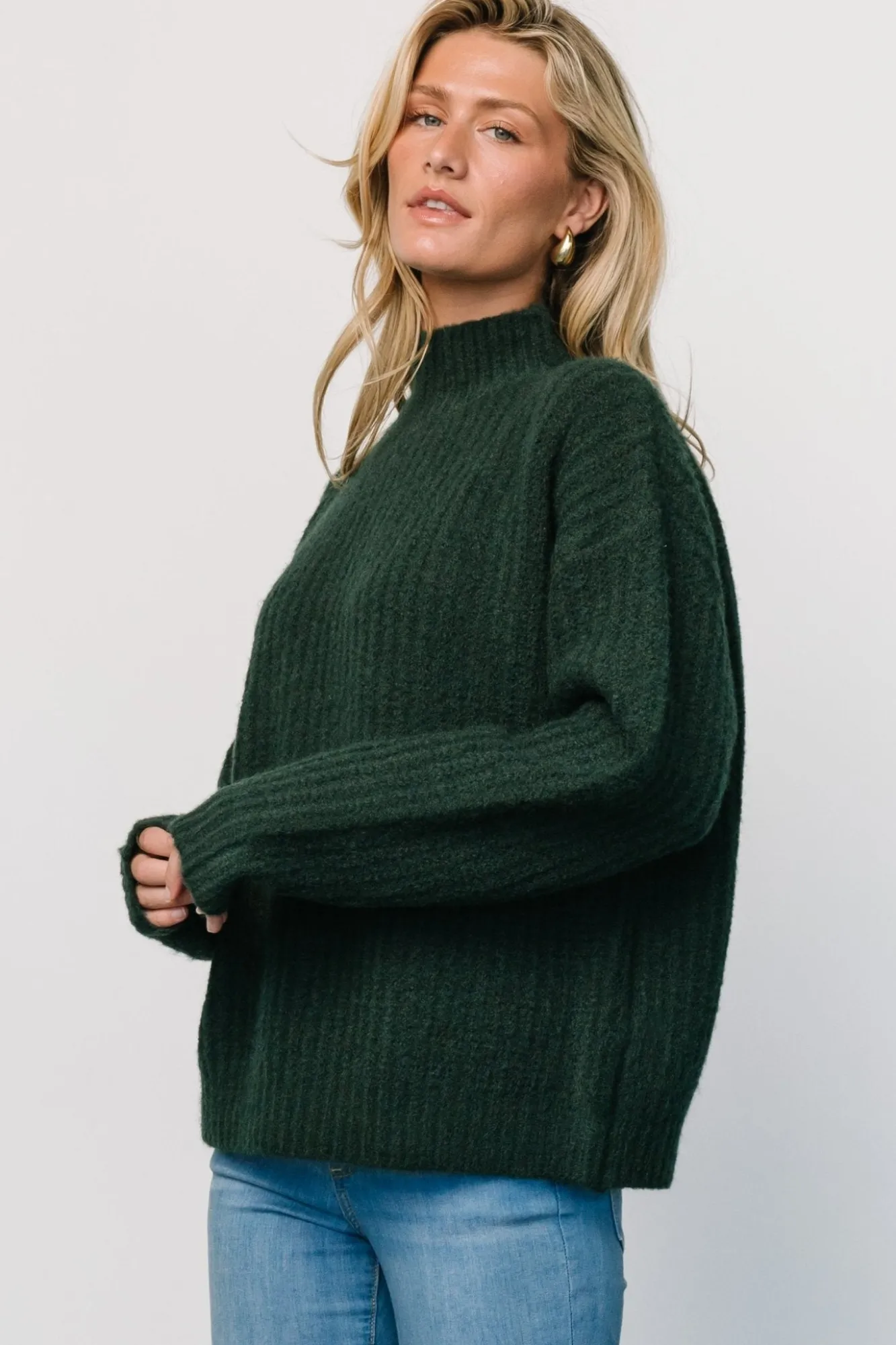 Baltic Born Fallon Sweater | Dark Green