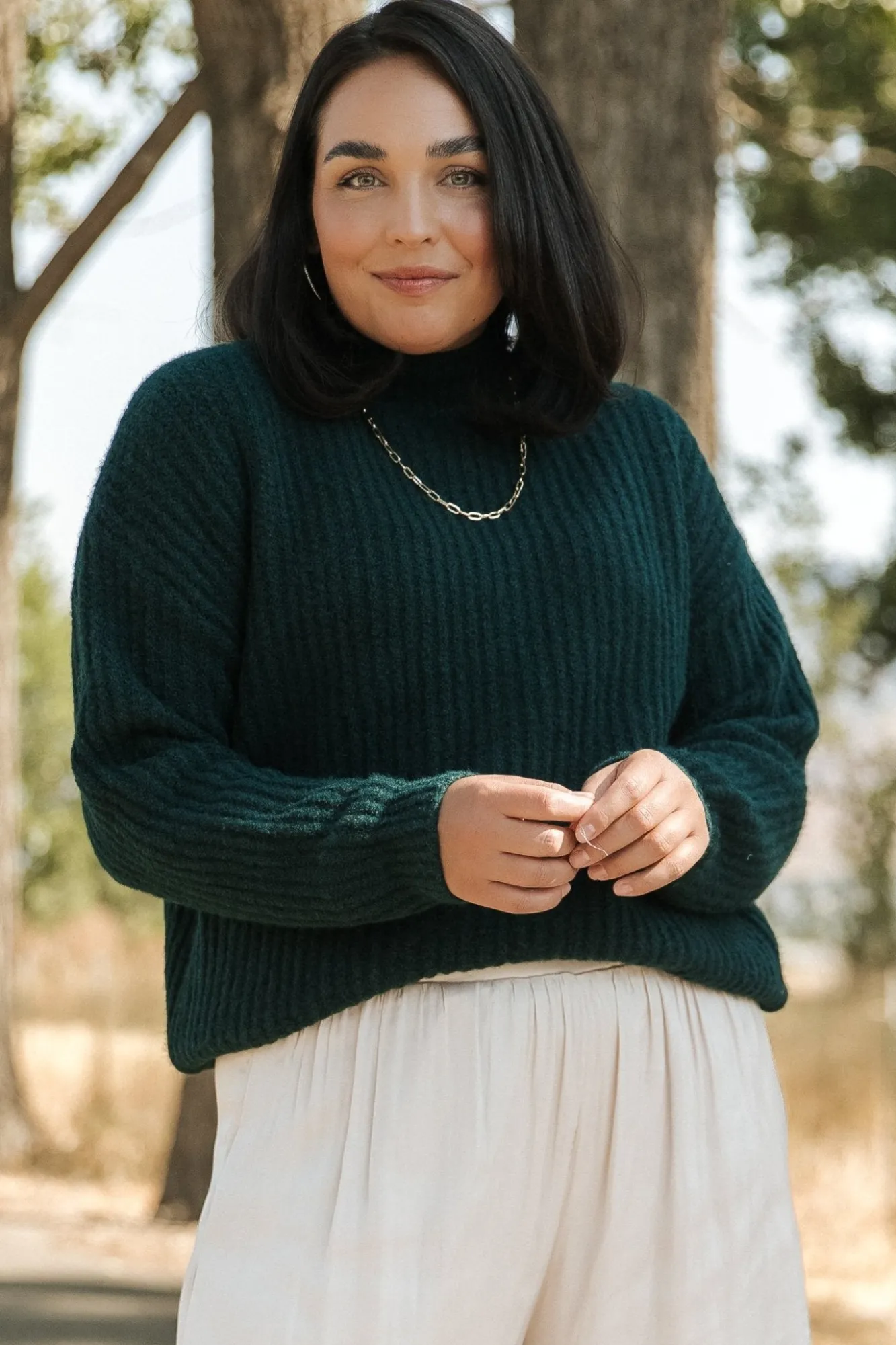 Baltic Born Fallon Sweater | Dark Green