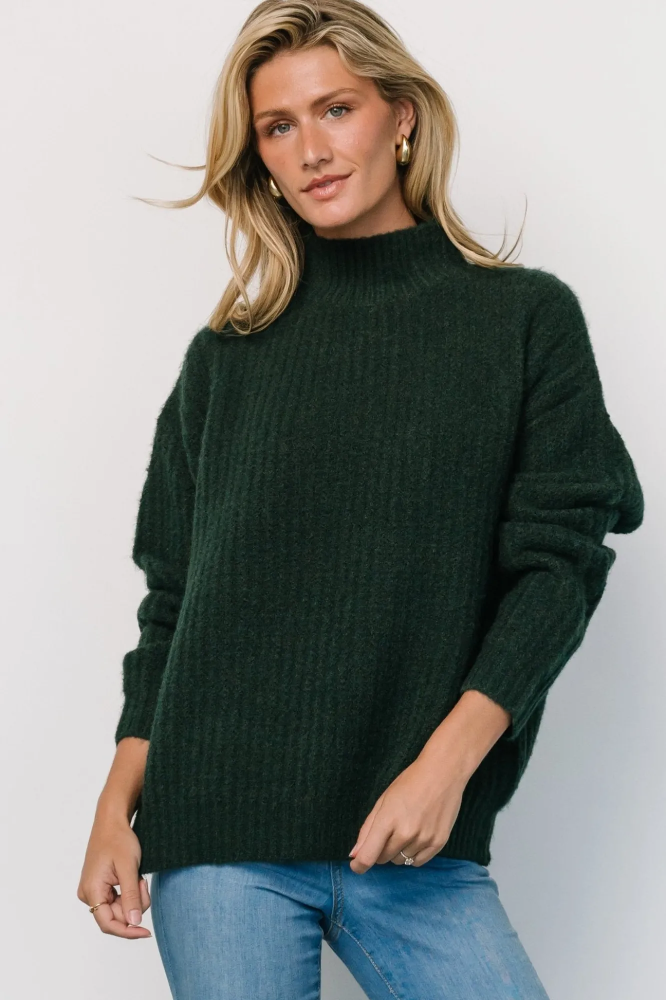 Baltic Born Fallon Sweater | Dark Green