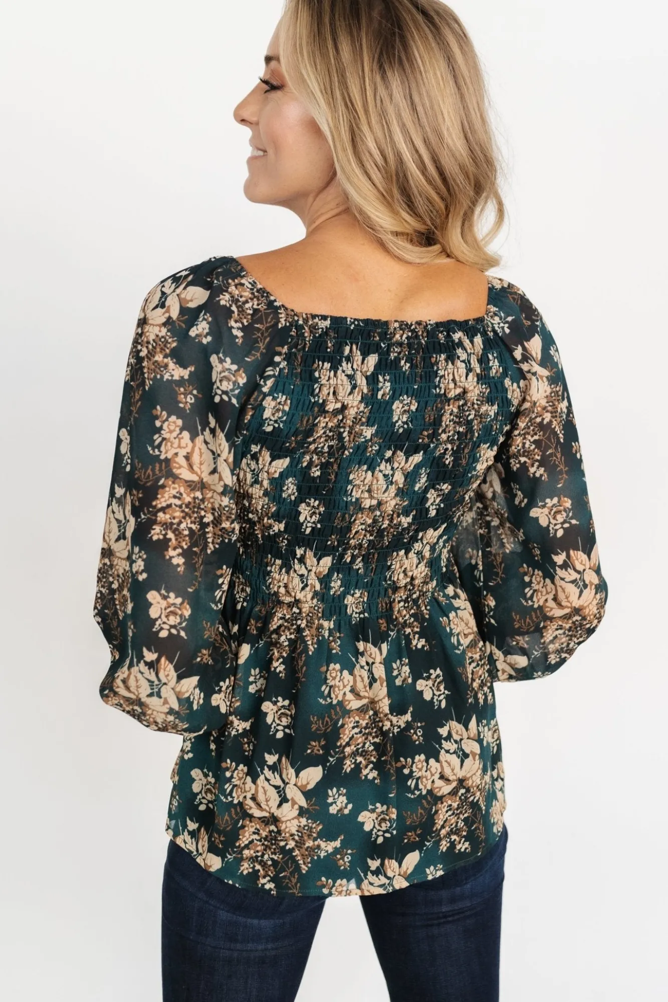 Baltic Born Fenna Smocked Top | Topaz Floral