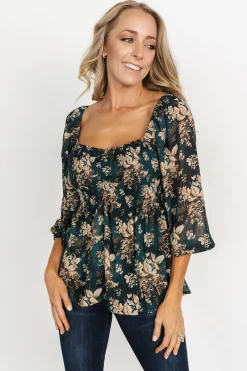 Baltic Born Fenna Smocked Top | Topaz Floral