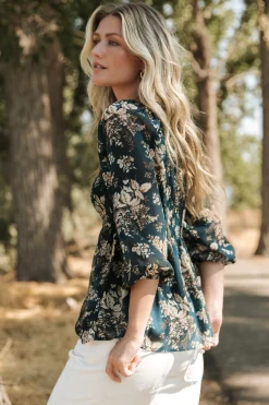 Baltic Born Fenna Smocked Top | Topaz Floral