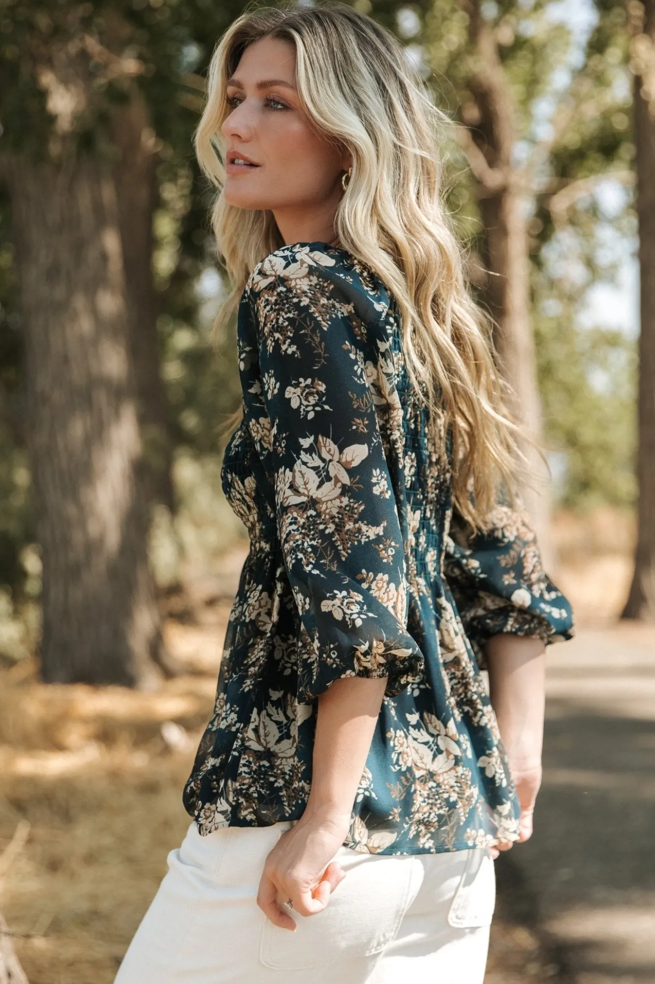 Baltic Born Fenna Smocked Top | Topaz Floral