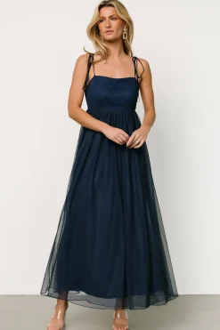 Baltic Born Fiona Tulle Maxi Dress | Midnight Blue