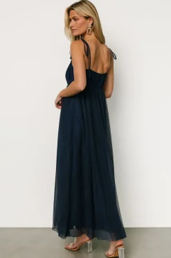 Baltic Born Fiona Tulle Maxi Dress | Midnight Blue