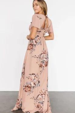 Baltic Born Fleur Maxi Dress | Nude Floral