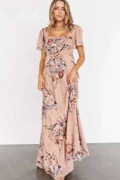 Baltic Born Fleur Maxi Dress | Nude Floral