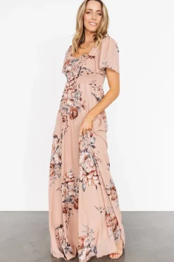 Baltic Born Fleur Maxi Dress | Nude Floral