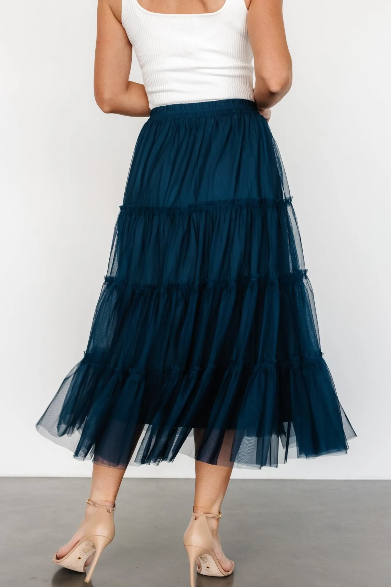 Baltic Born Galena Tulle Skirt | Deep Topaz
