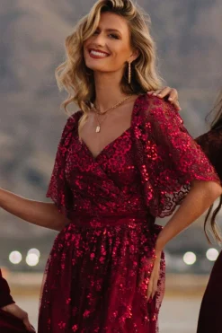 Baltic Born Genevieve Glitter Maxi Dress |