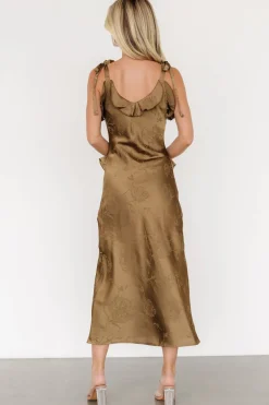 Baltic Born Gianni Satin Ruffle Dress |
