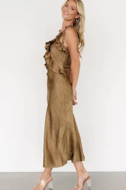 Baltic Born Gianni Satin Ruffle Dress |