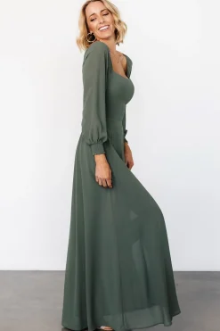 Baltic Born Giselle Maxi Dress | Dark Sage