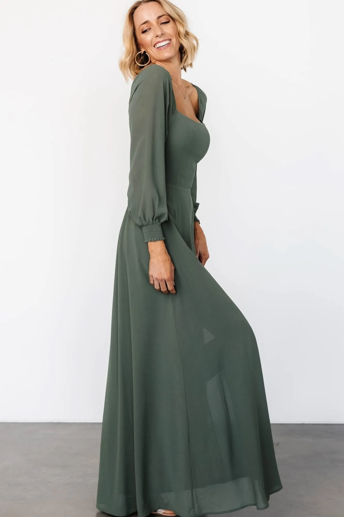 Baltic Born Giselle Maxi Dress | Dark Sage