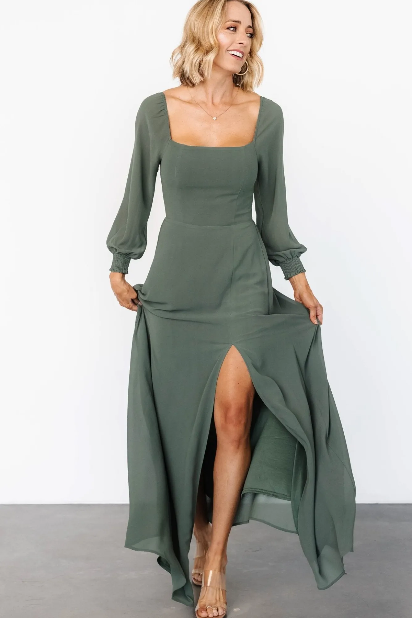 Baltic Born Giselle Maxi Dress | Dark Sage