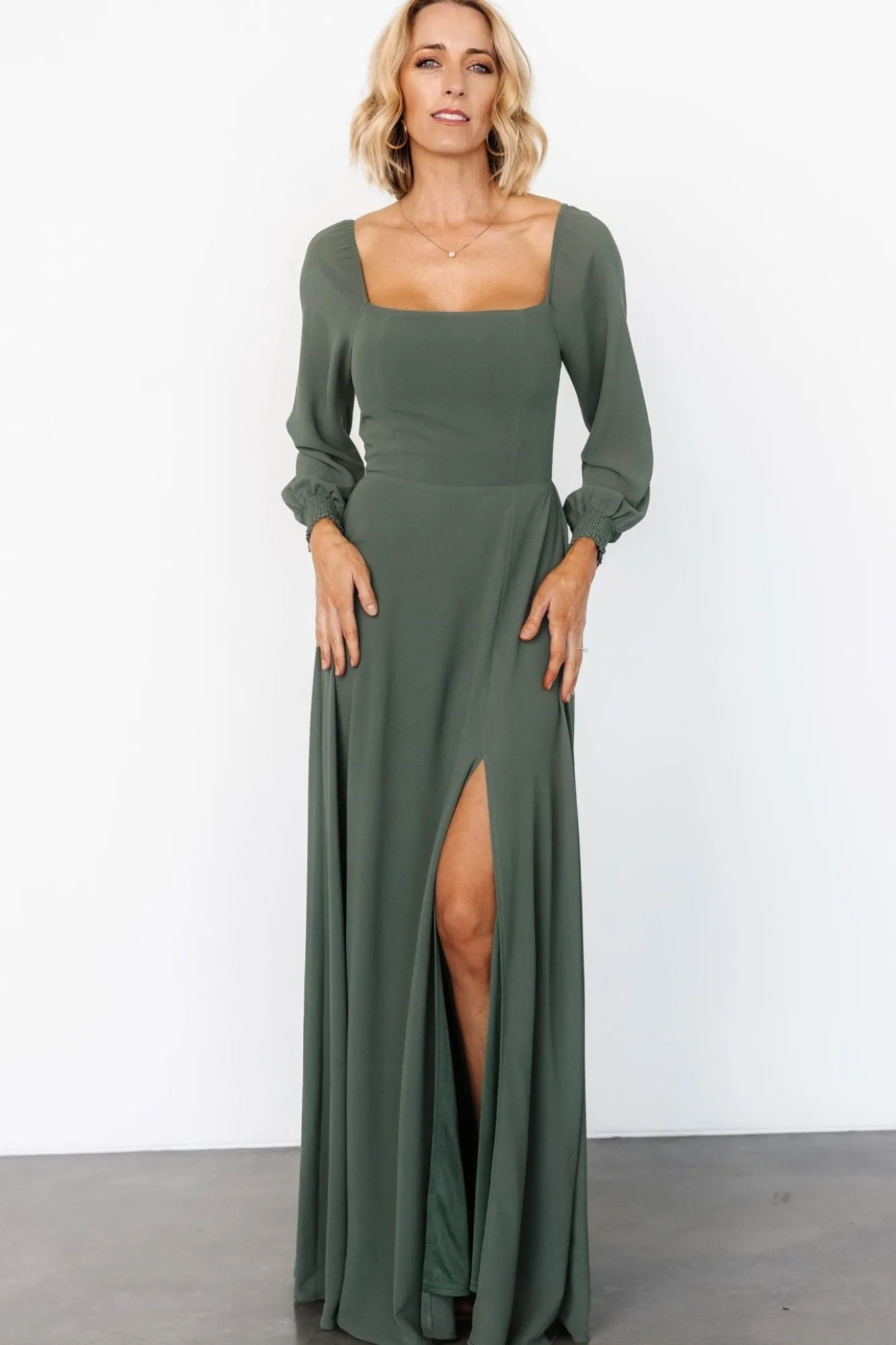 Baltic Born Giselle Maxi Dress | Dark Sage
