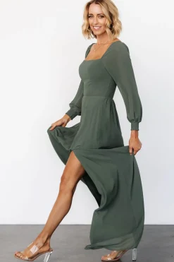 Baltic Born Giselle Maxi Dress | Dark Sage