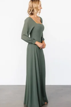 Baltic Born Giselle Maxi Dress | Dark Sage