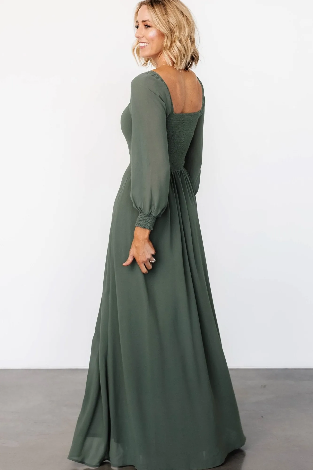Baltic Born Giselle Maxi Dress | Dark Sage