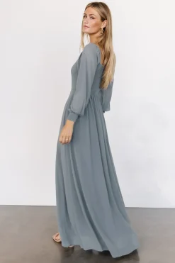 Baltic Born Giselle Maxi Dress | Dusty Blue