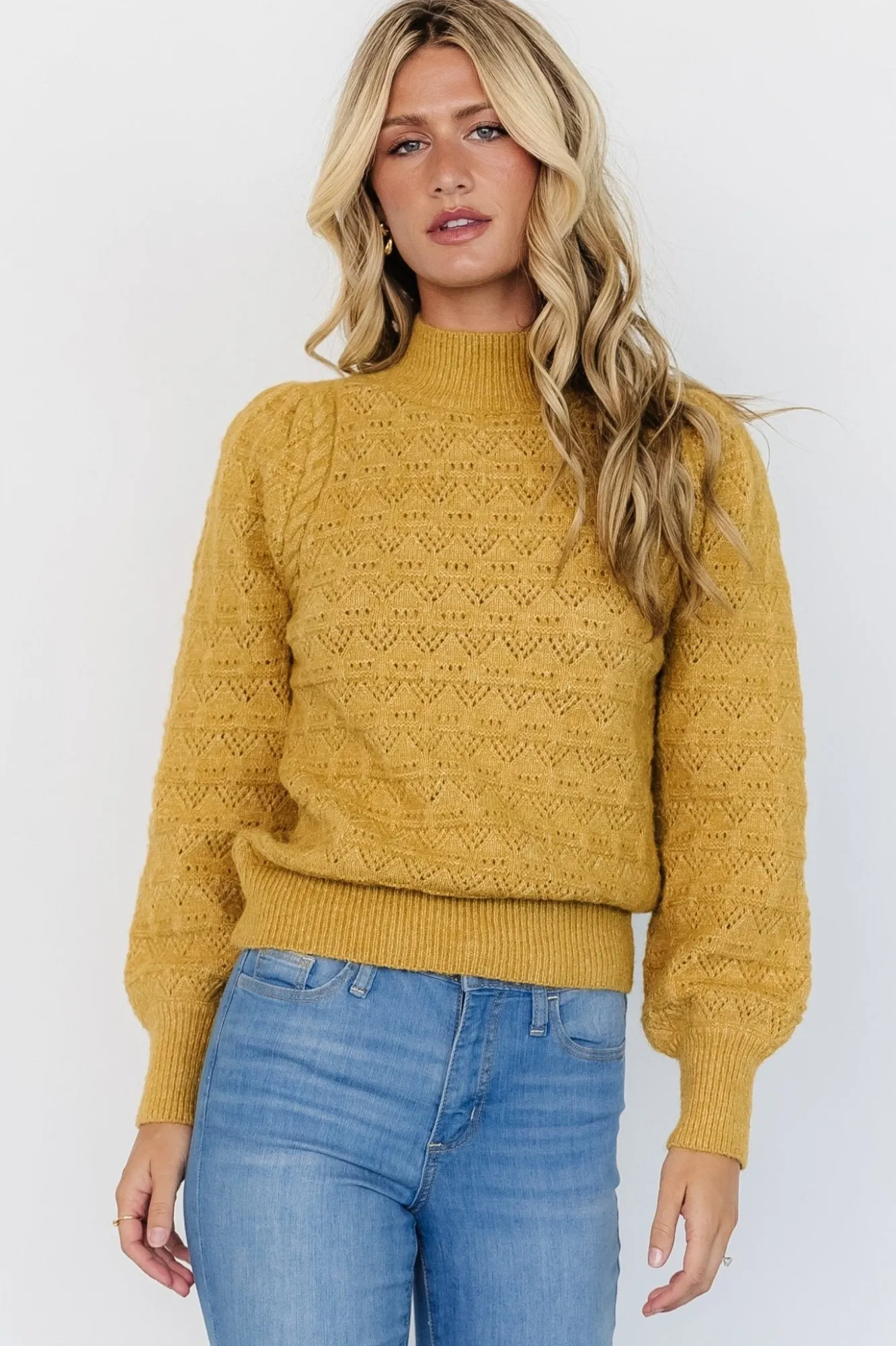 Baltic Born Grayson Sweater | Vintage Mustard