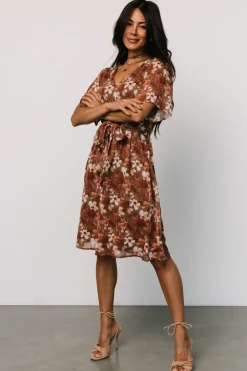 Baltic Born Hailey Short Dress | Rust Floral
