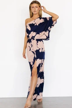 Baltic Born Halston Maxi Dress | Navy + Blush