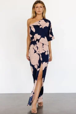 Baltic Born Halston Maxi Dress | Navy + Blush