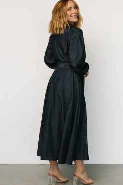 Baltic Born Hansel Long Sleeve Denim Dress | Dark Blue
