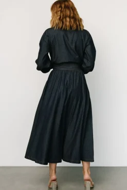 Baltic Born Hansel Long Sleeve Denim Dress | Dark Blue