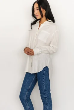 Baltic Born Harlan Linen Button Down Top | Off White