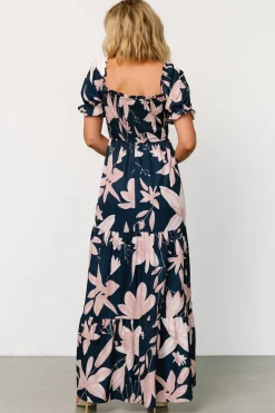 Baltic Born Hilaria Maxi Dress | Navy + Blush