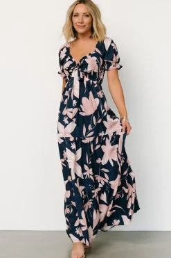 Baltic Born Hilaria Maxi Dress | Navy + Blush