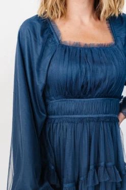 Baltic Born Hilda Tulle Maxi Dress | Vintage Navy