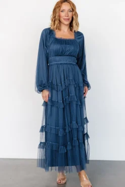 Baltic Born Hilda Tulle Maxi Dress | Vintage Navy