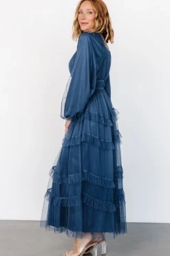 Baltic Born Hilda Tulle Maxi Dress | Vintage Navy