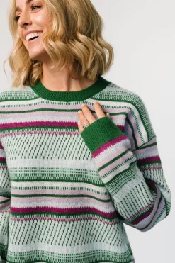 Baltic Born Holmes Sweater | Green Multi