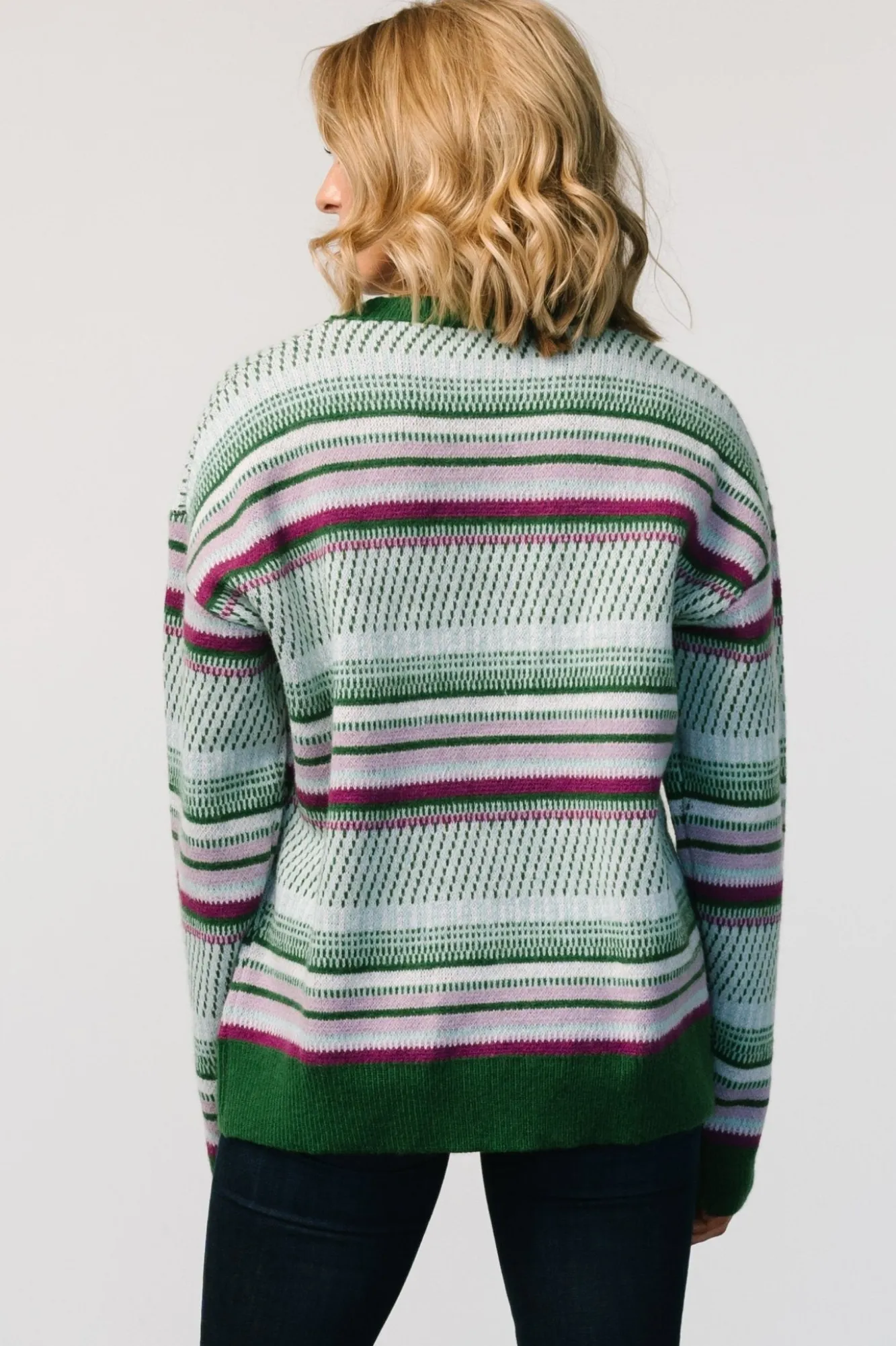 Baltic Born Holmes Sweater | Green Multi