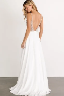 Baltic Born Honor Beaded Bridal Gown | Off White