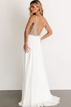 Baltic Born Honor Beaded Bridal Gown | Off White