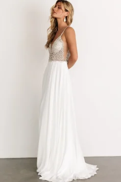 Baltic Born Honor Beaded Bridal Gown | Off White
