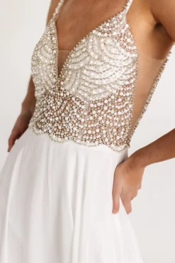Baltic Born Honor Beaded Bridal Gown | Off White