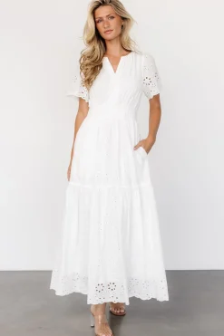 Baltic Born Hyacinth Eyelet Maxi Dress | Off White