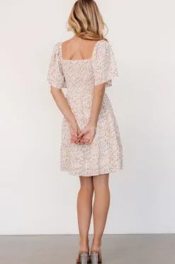 Baltic Born Idera Short Dress | Cream Floral