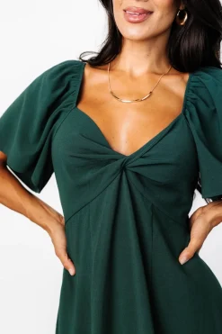 Baltic Born Indie Back Tie Dress | Dark Green